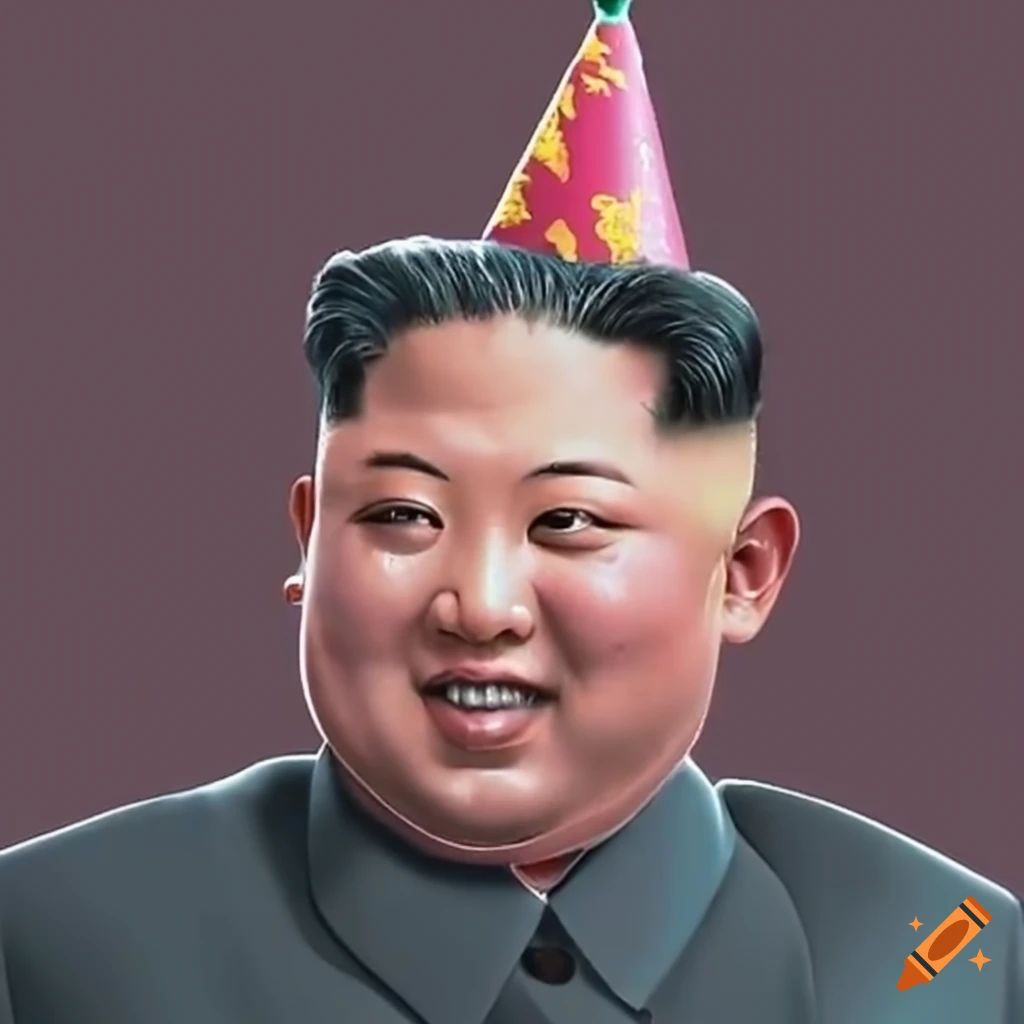 leader-in-a-festive-birthday-hat-on-craiyon