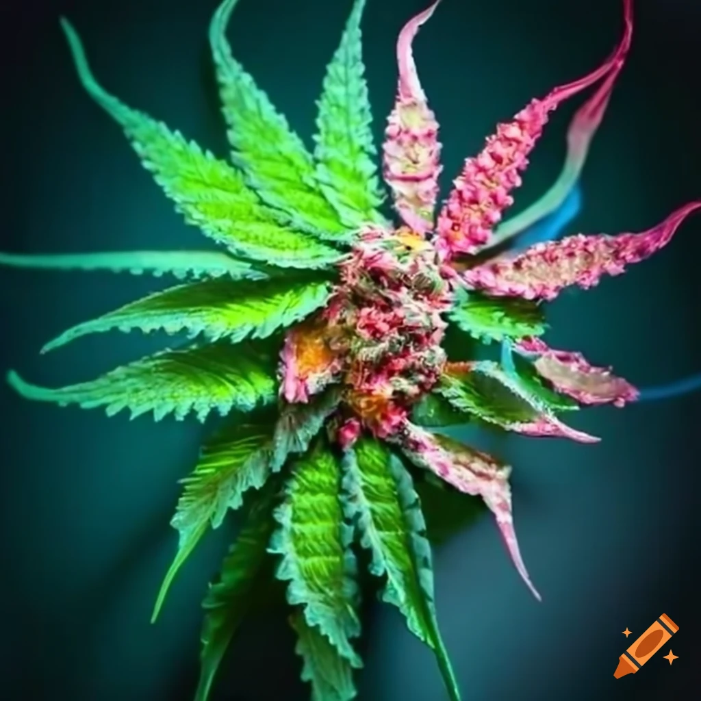 Candy cannabis flower on Craiyon