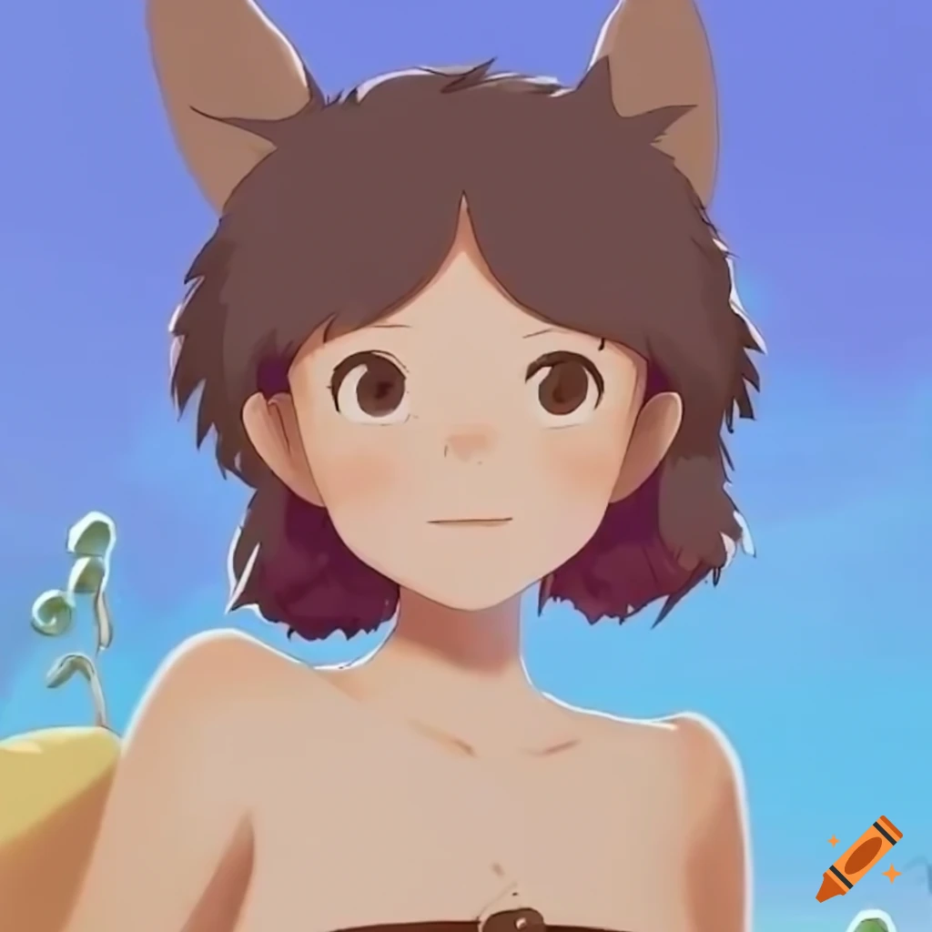 Vtuber with Studio Ghibli film style