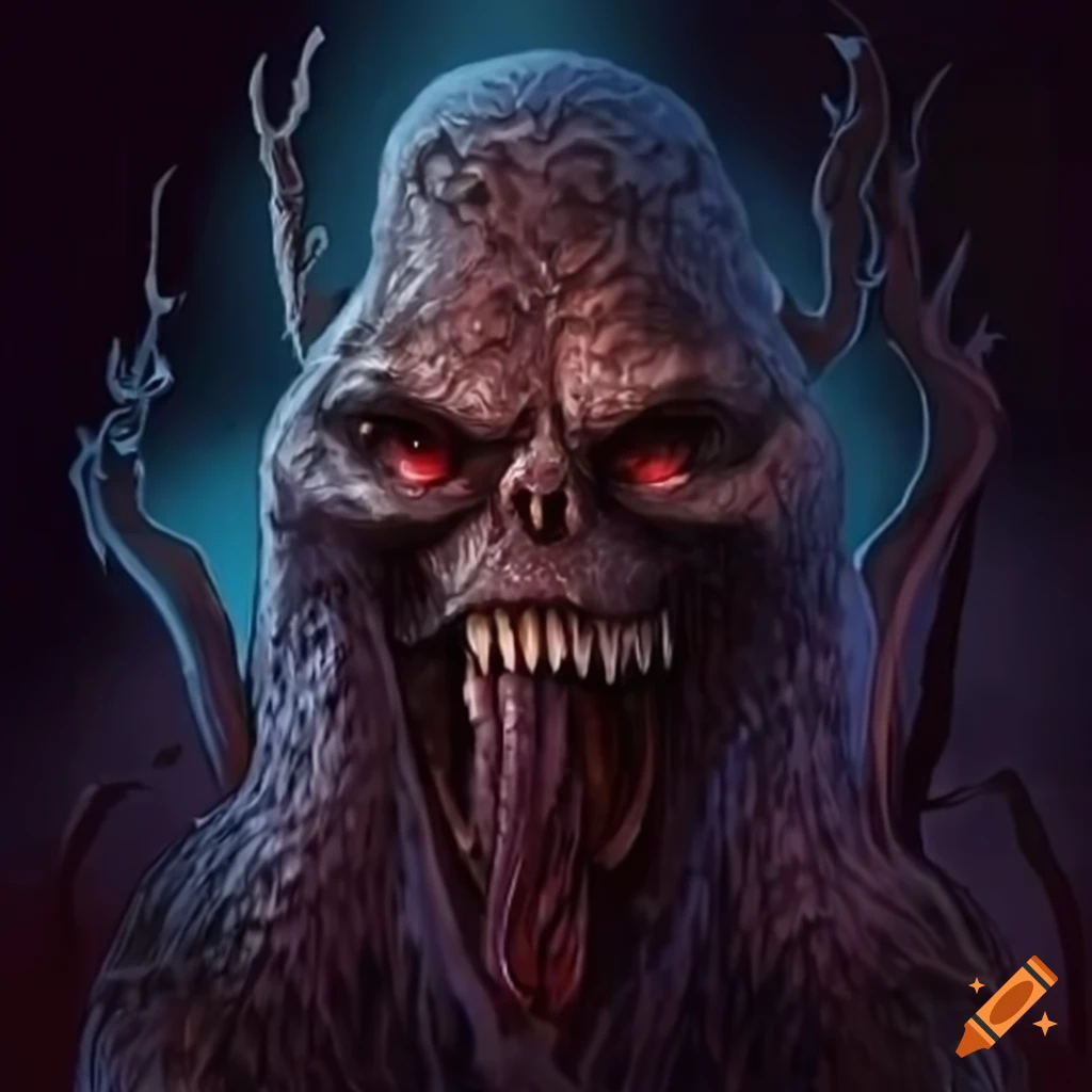 Cryptid creature concept illustration