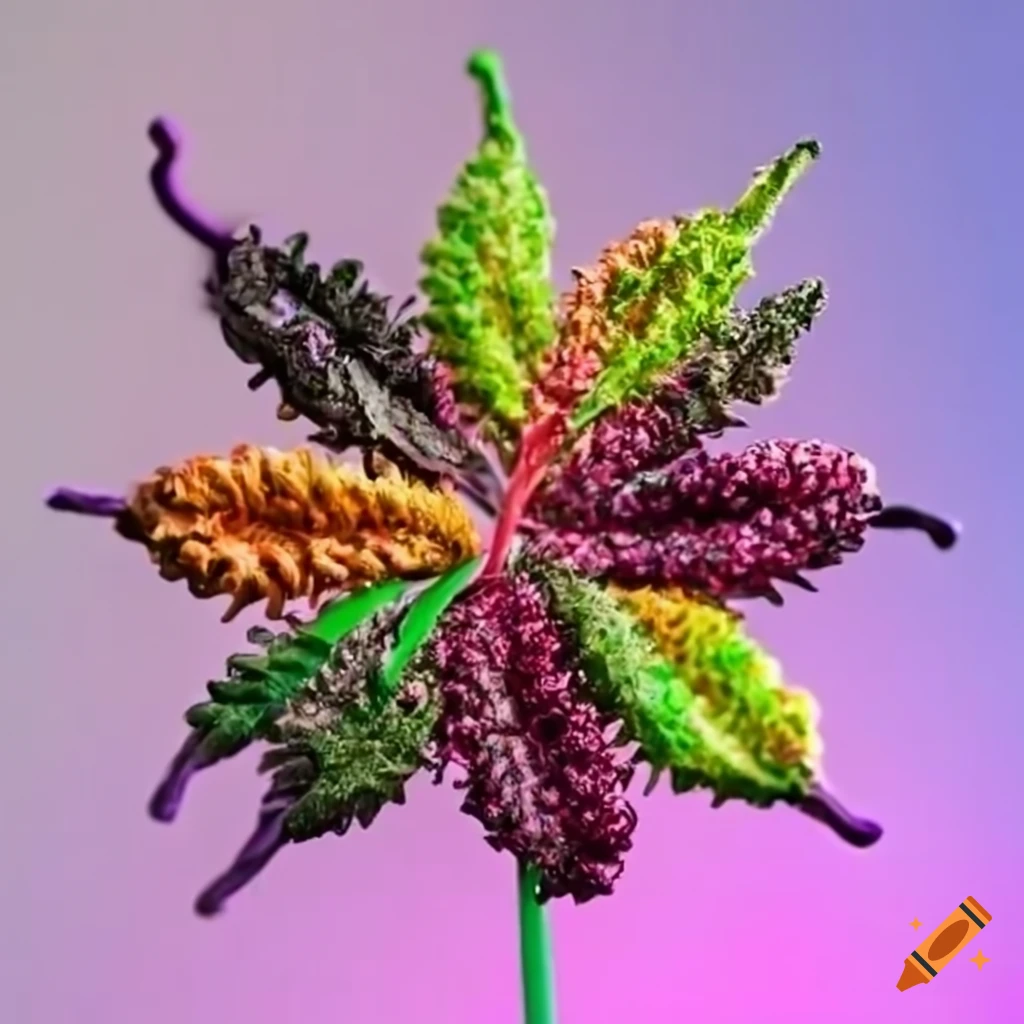 Candy cannabis flower on Craiyon