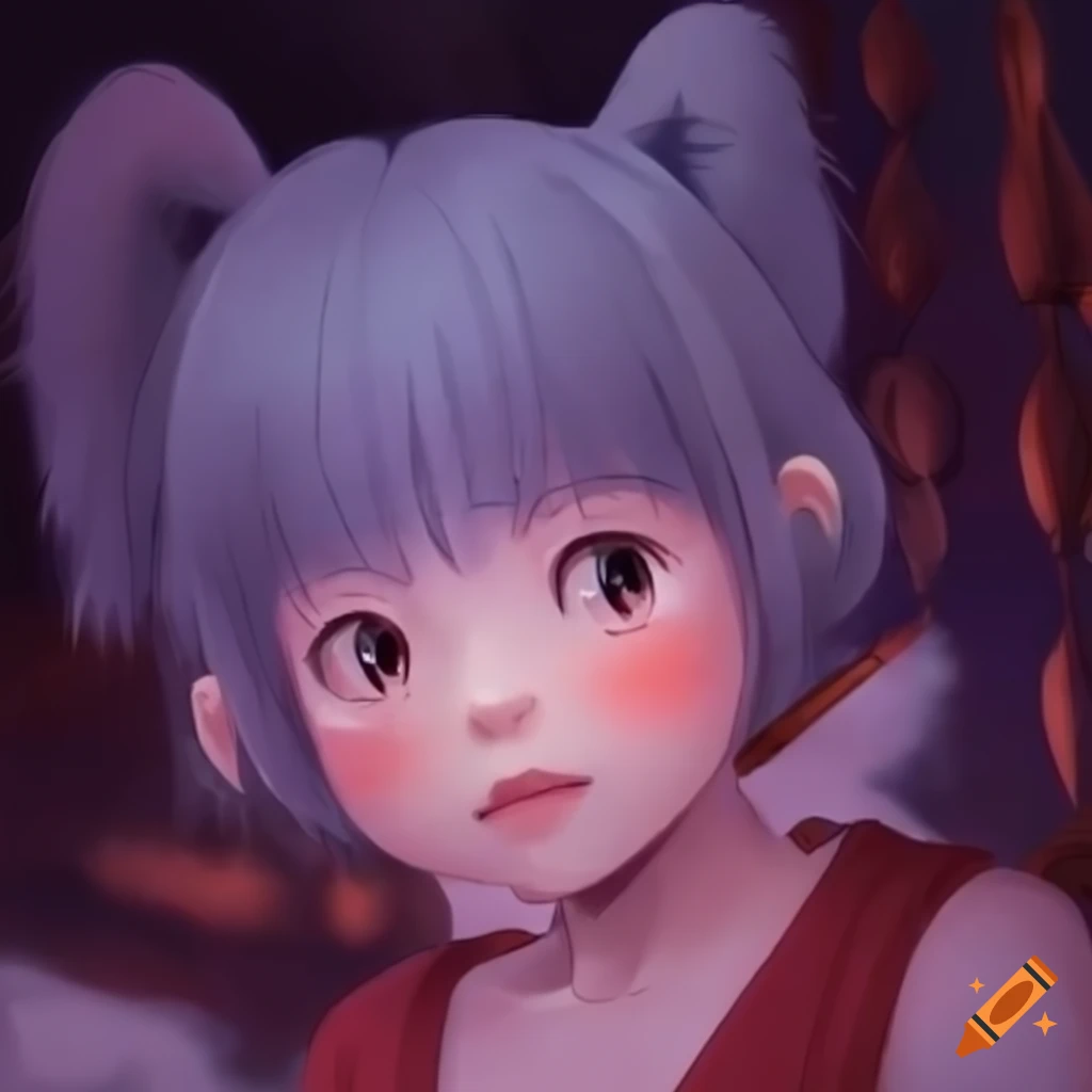 Vtuber with Studio Ghibli film style