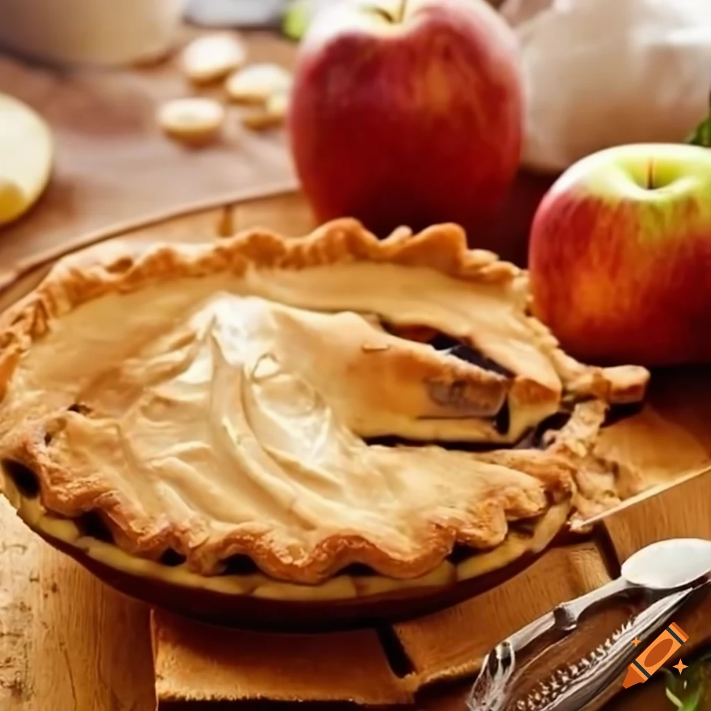Ingredients for homemade apple pie