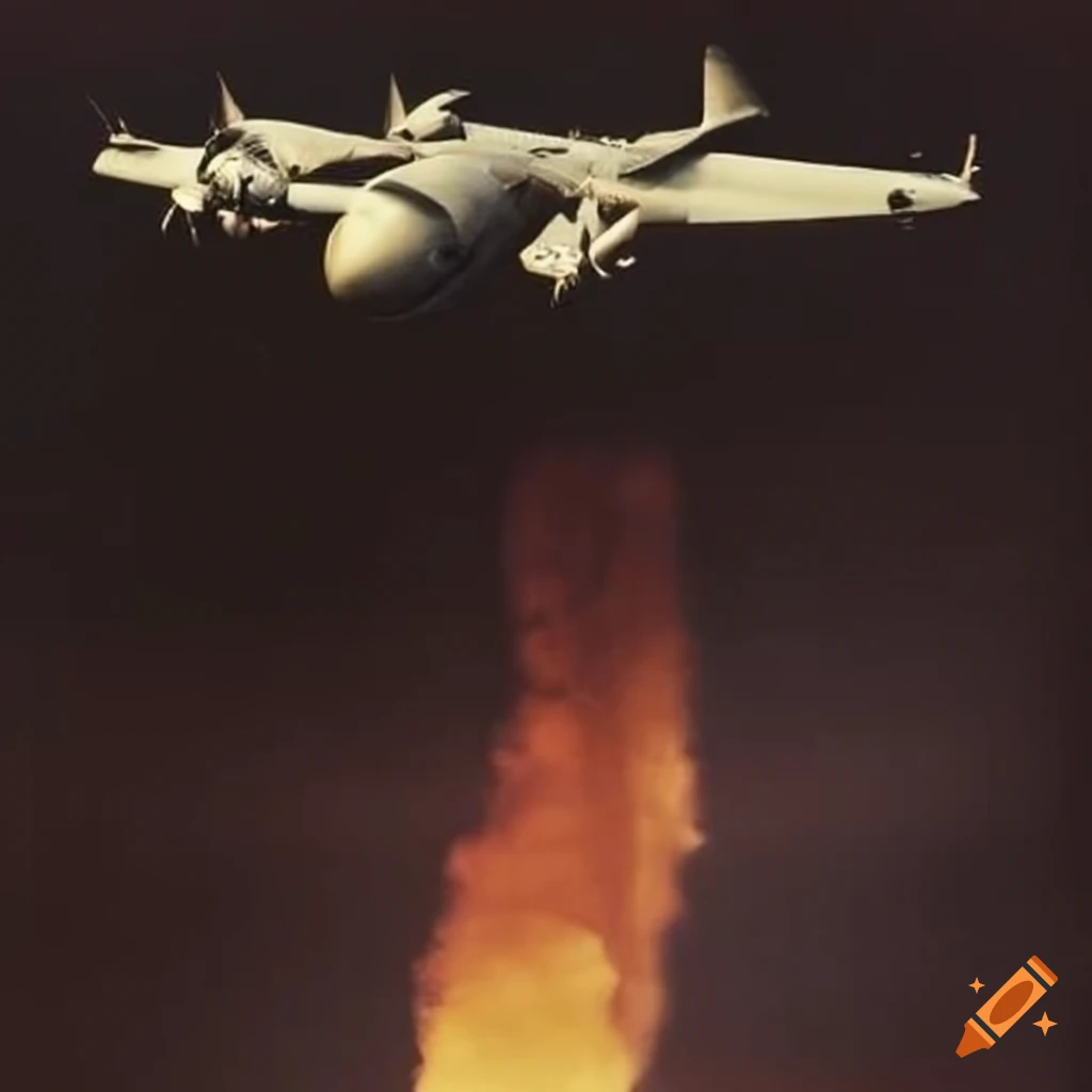 Goldfinger 'never look back' album cover with bomber dropping bombs on