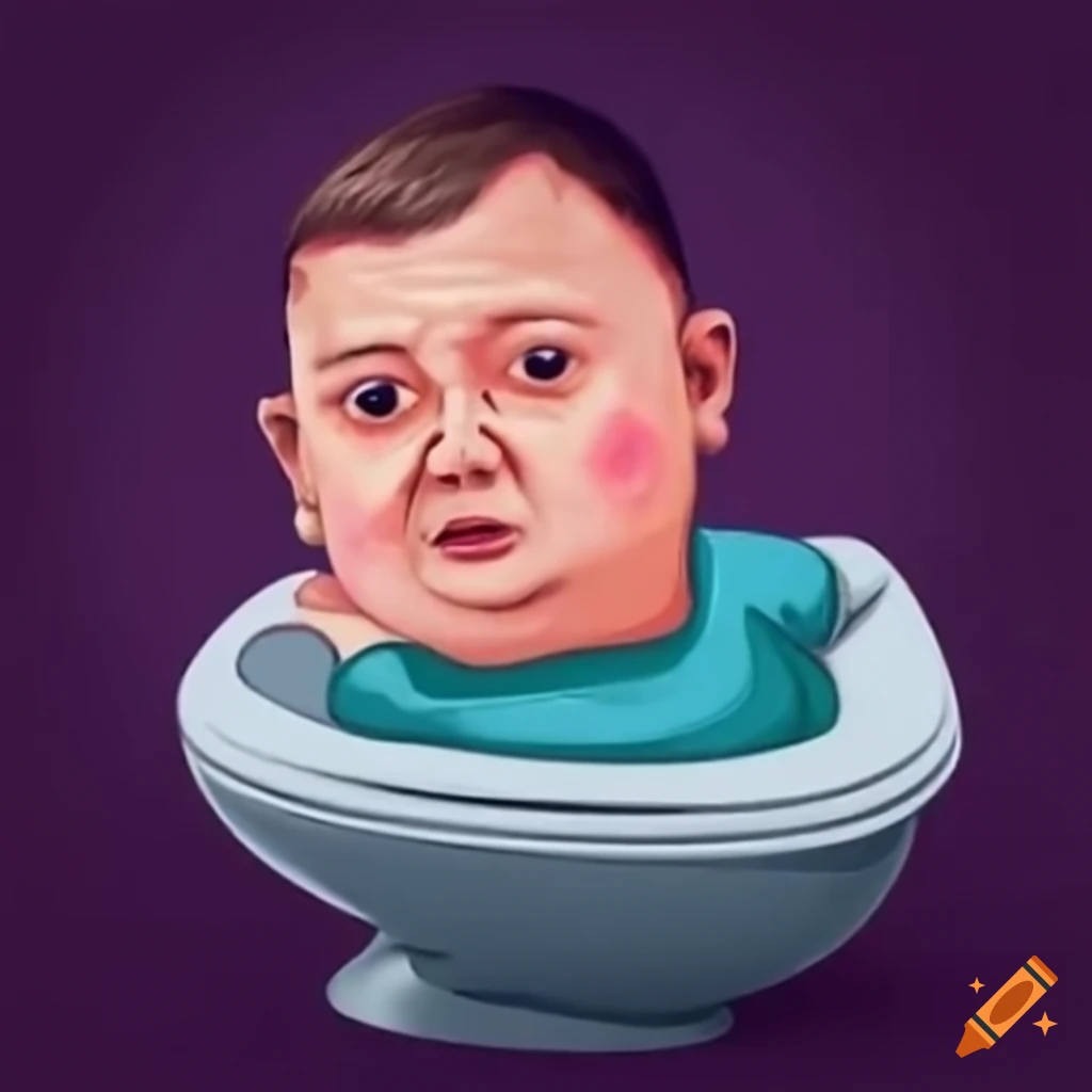 Skibidi toilet meme with hasbulla magomedov head on Craiyon