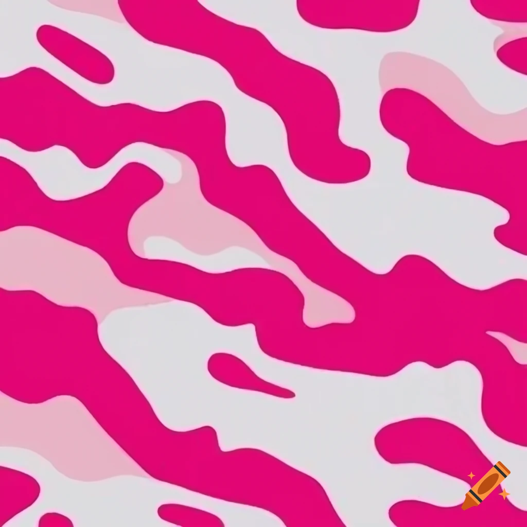Pink and white camouflage pattern design on Craiyon