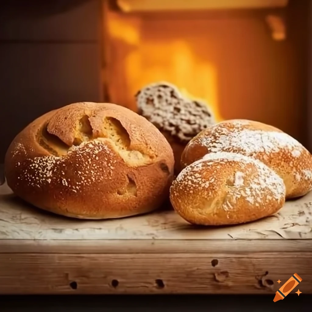 Freshly baked homemade breads