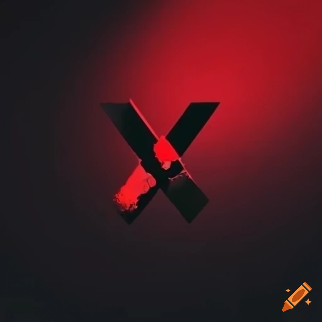 Red and black themed stream starting screen on craiyon