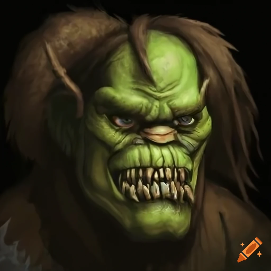 Fantasy orc face