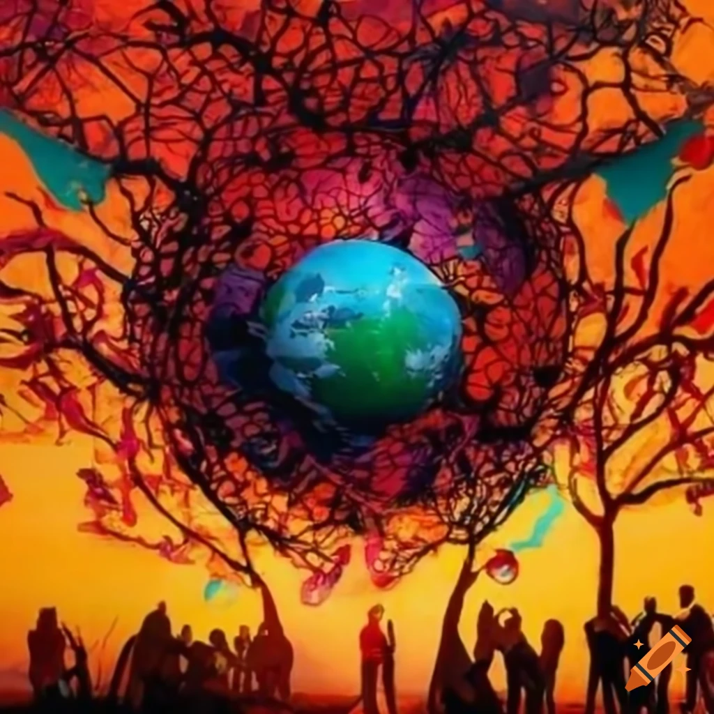 Vibrant global unity and solidarity representation
