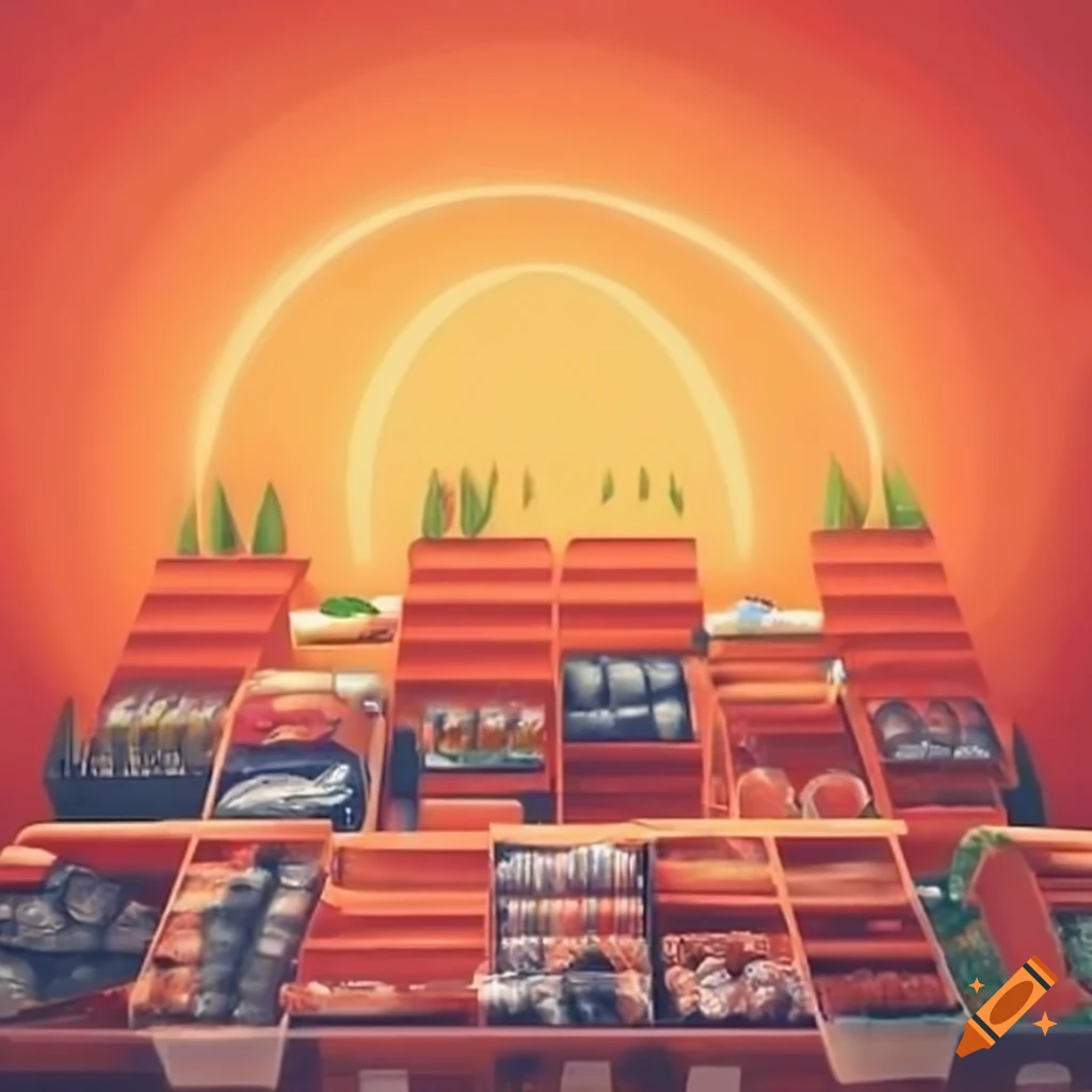 Supermarket background