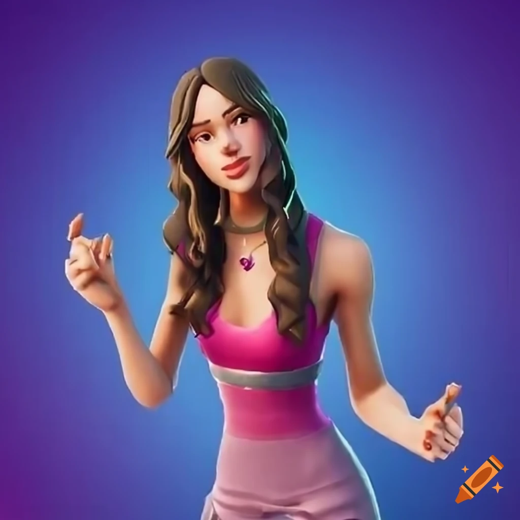 Olivia Rodrigo depicted as a Fortnite skin