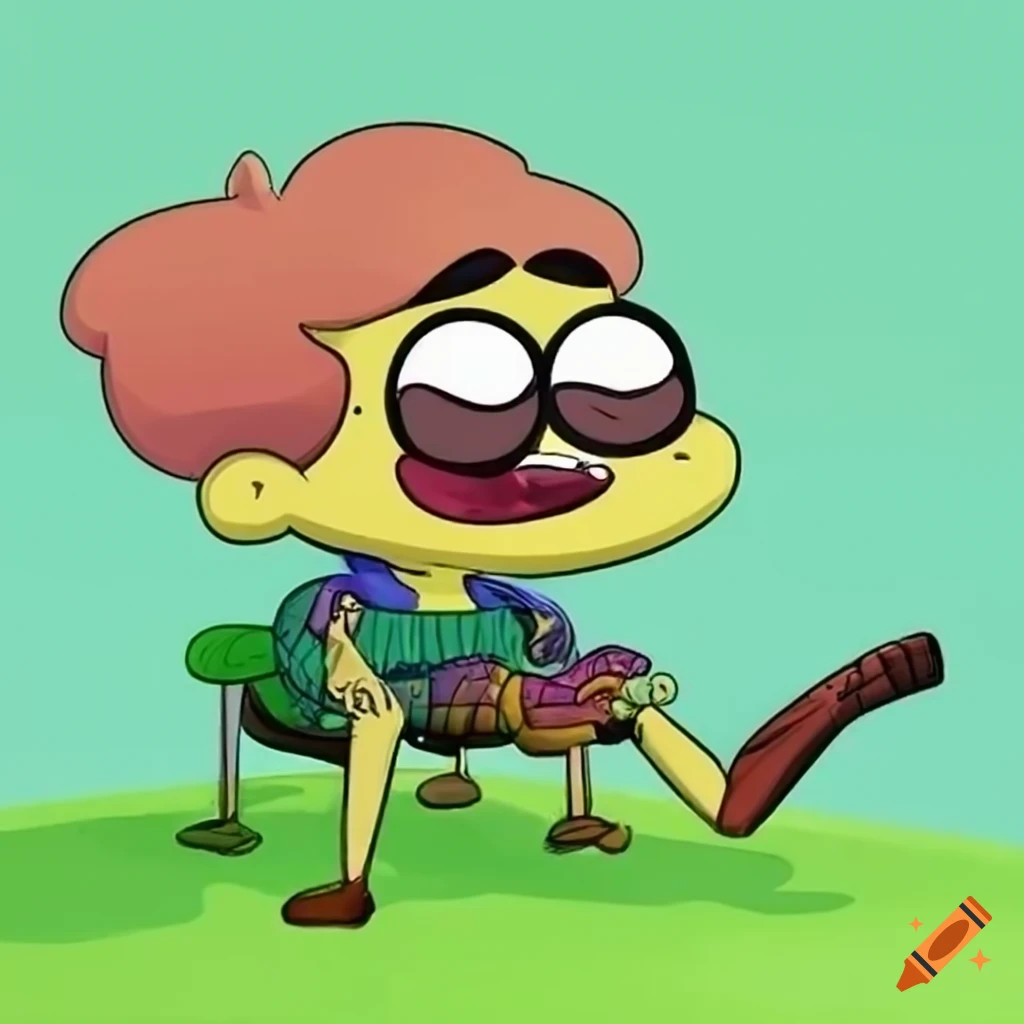 Cricket from big city greens with large foot on Craiyon