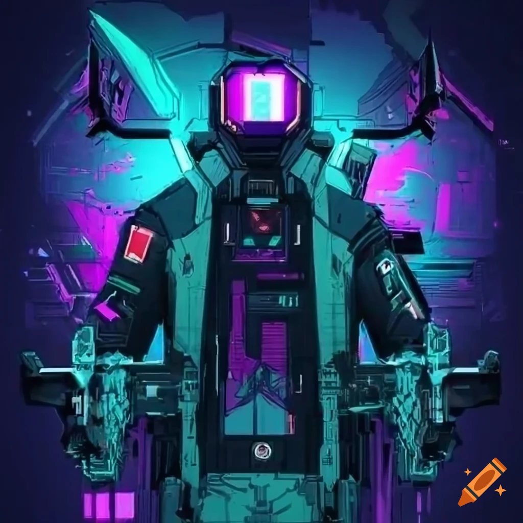 Cyberpunk designs on Craiyon