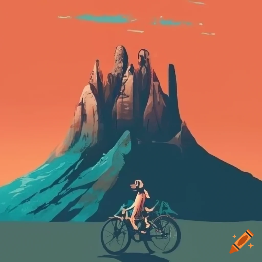 Poster for a bikepacking trip with friends