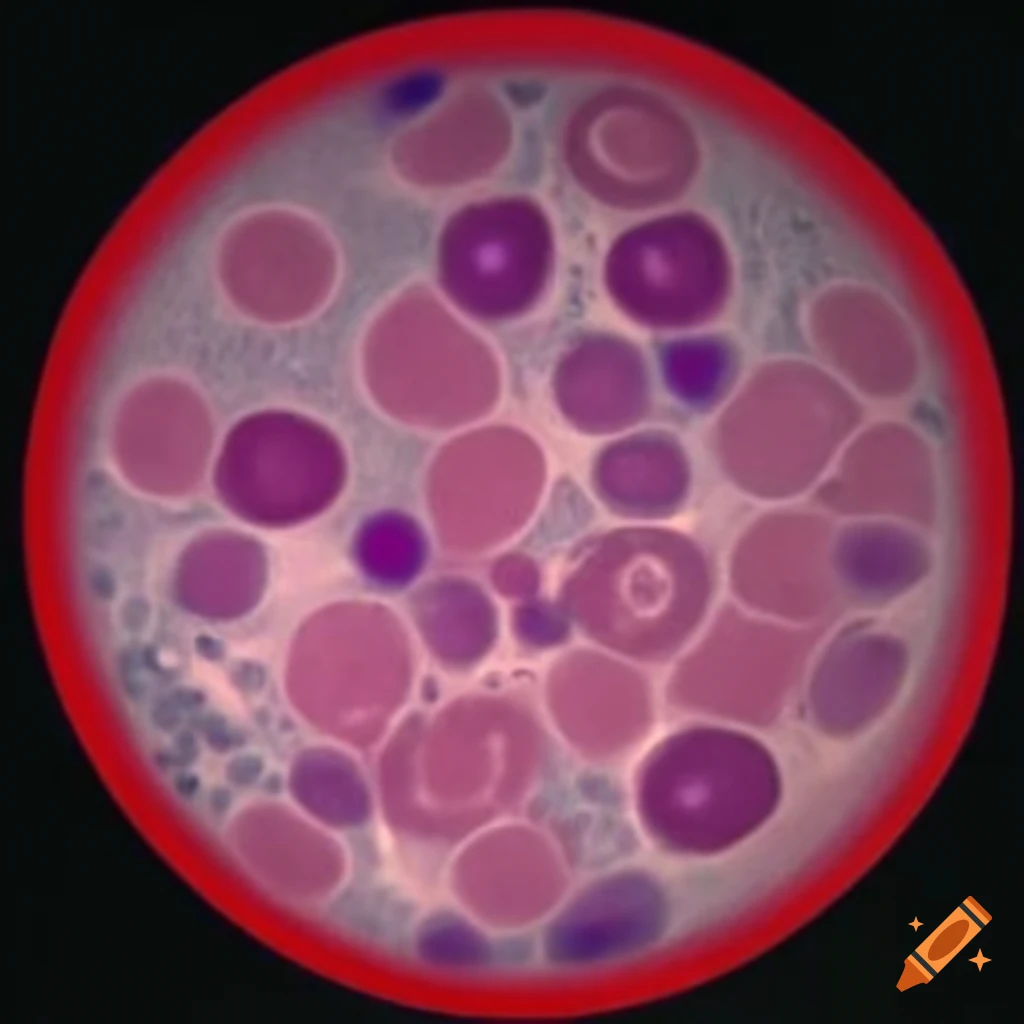 Eosinophil with few granules visible and no nucleus