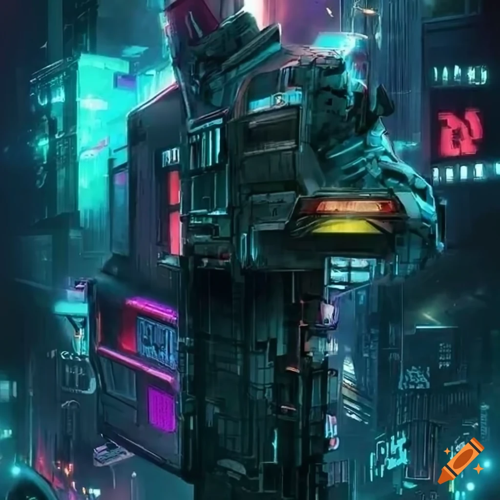 Cyberpunk designs on Craiyon