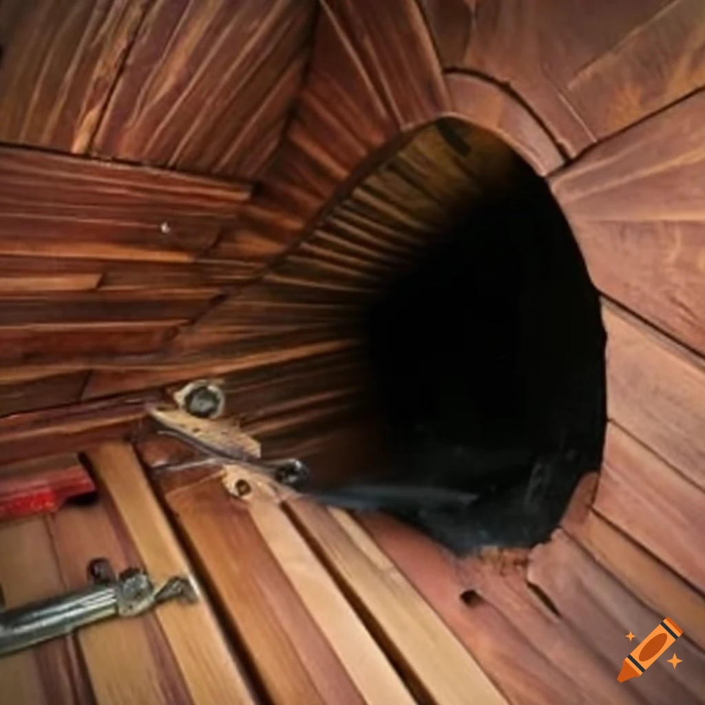 User fixing a low deck hole