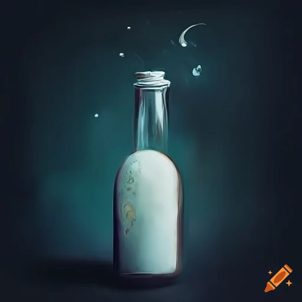 Refulgin pigment in a wide low bottle inspired by Lovecraft