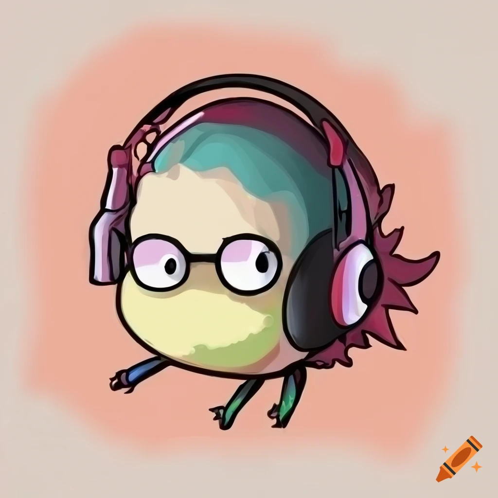 Adorable axolotl in a gaming setup with headphones and controller