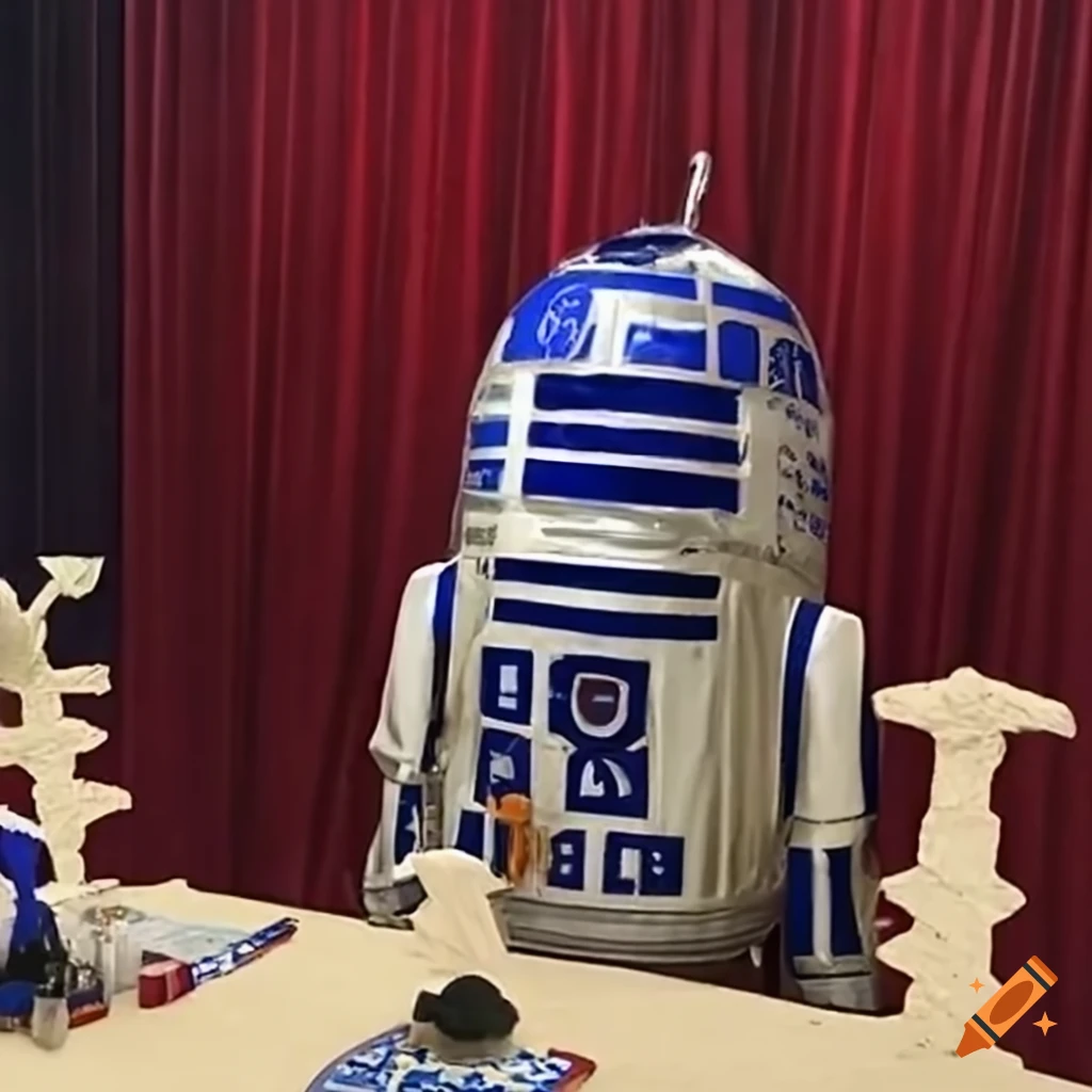 R2-d2's bar mitzvah celebration on Craiyon