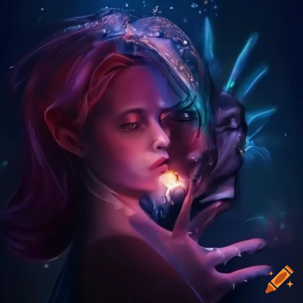 Abstract text art saying 'my heart is an artifice a decoy soul' on Craiyon