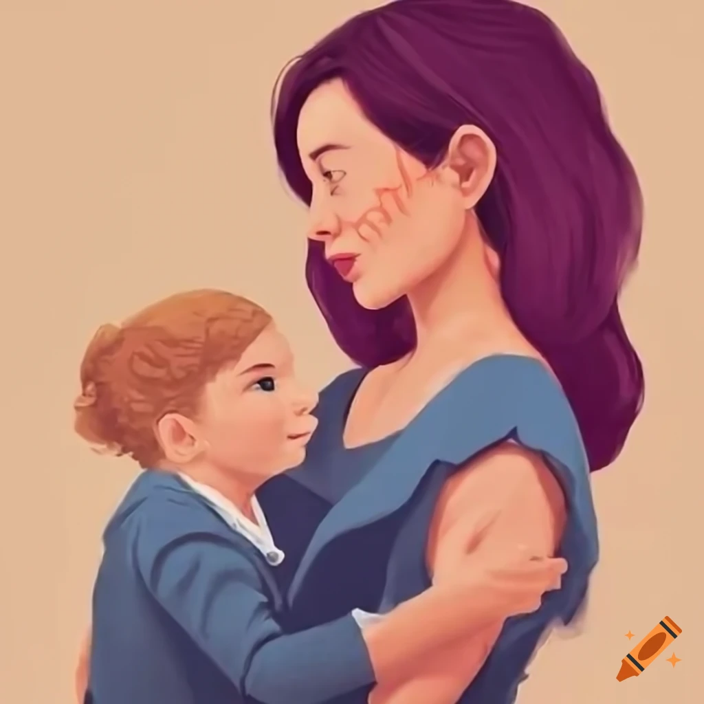 Portrait of a dedicated mother with husband and children in a loving family setting