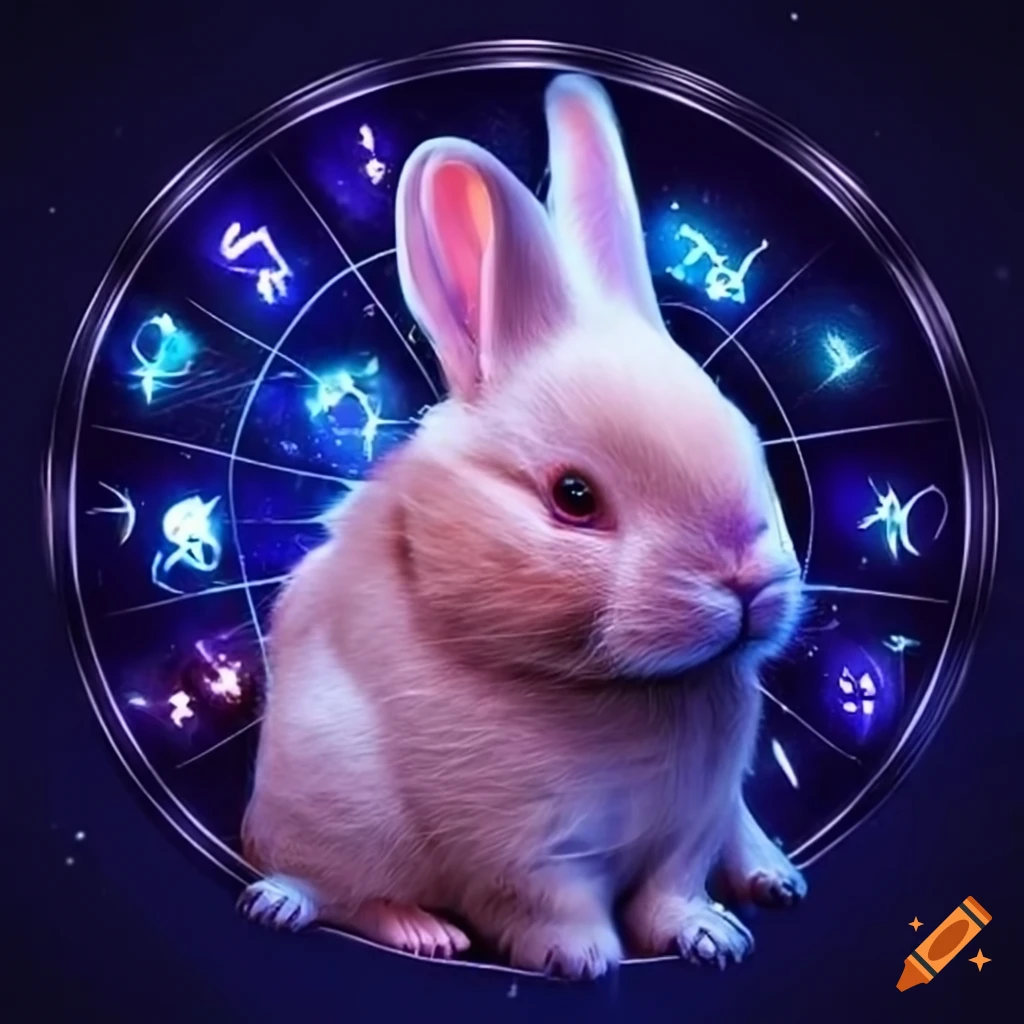 Easter bunny with horoscope astrology zodiac theme on Craiyon