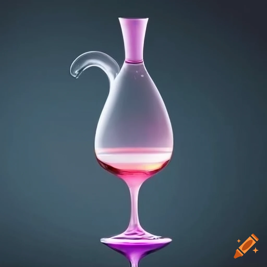 Wine glass shaped like a jug