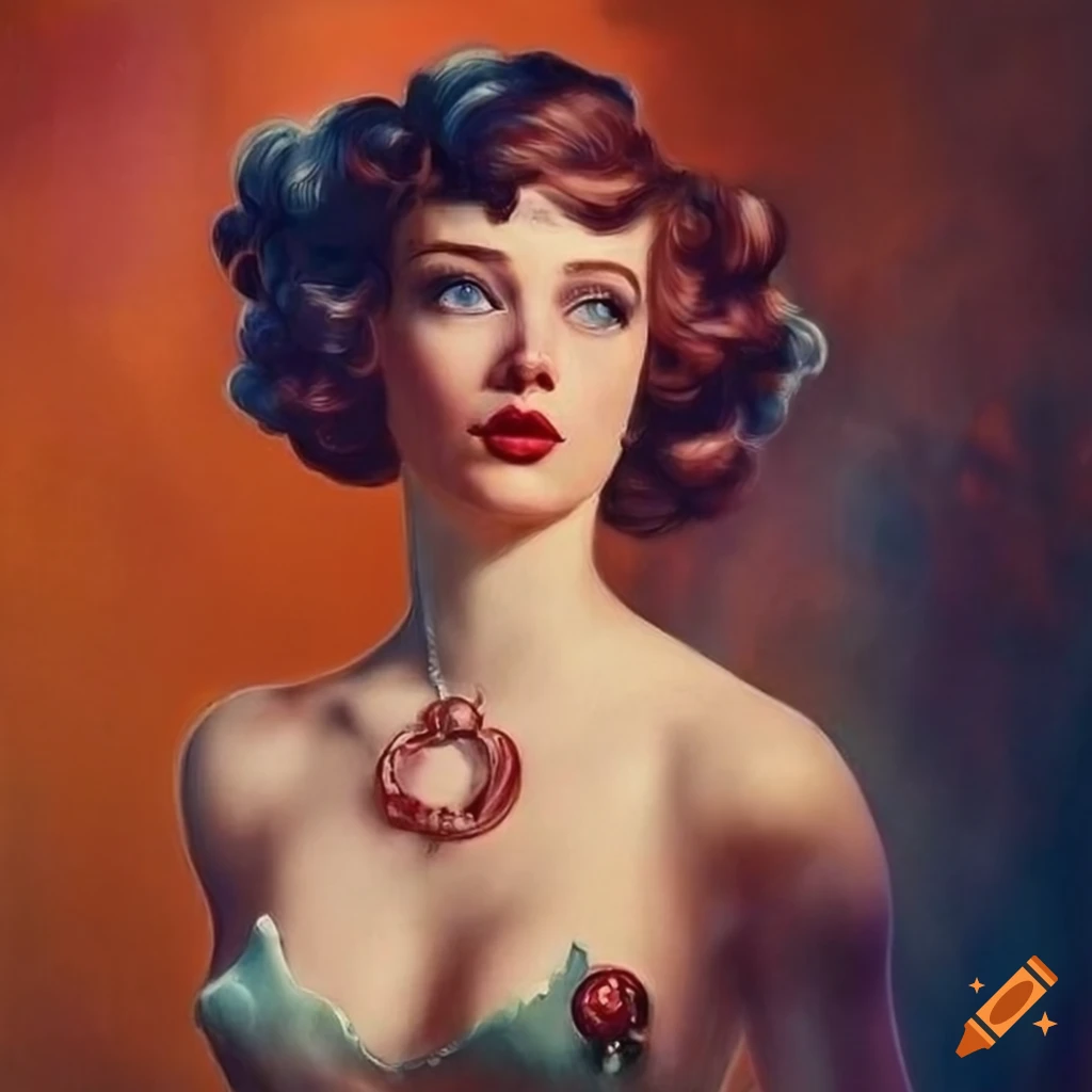 Ethereal pinup with mesmerizing features and stunning details