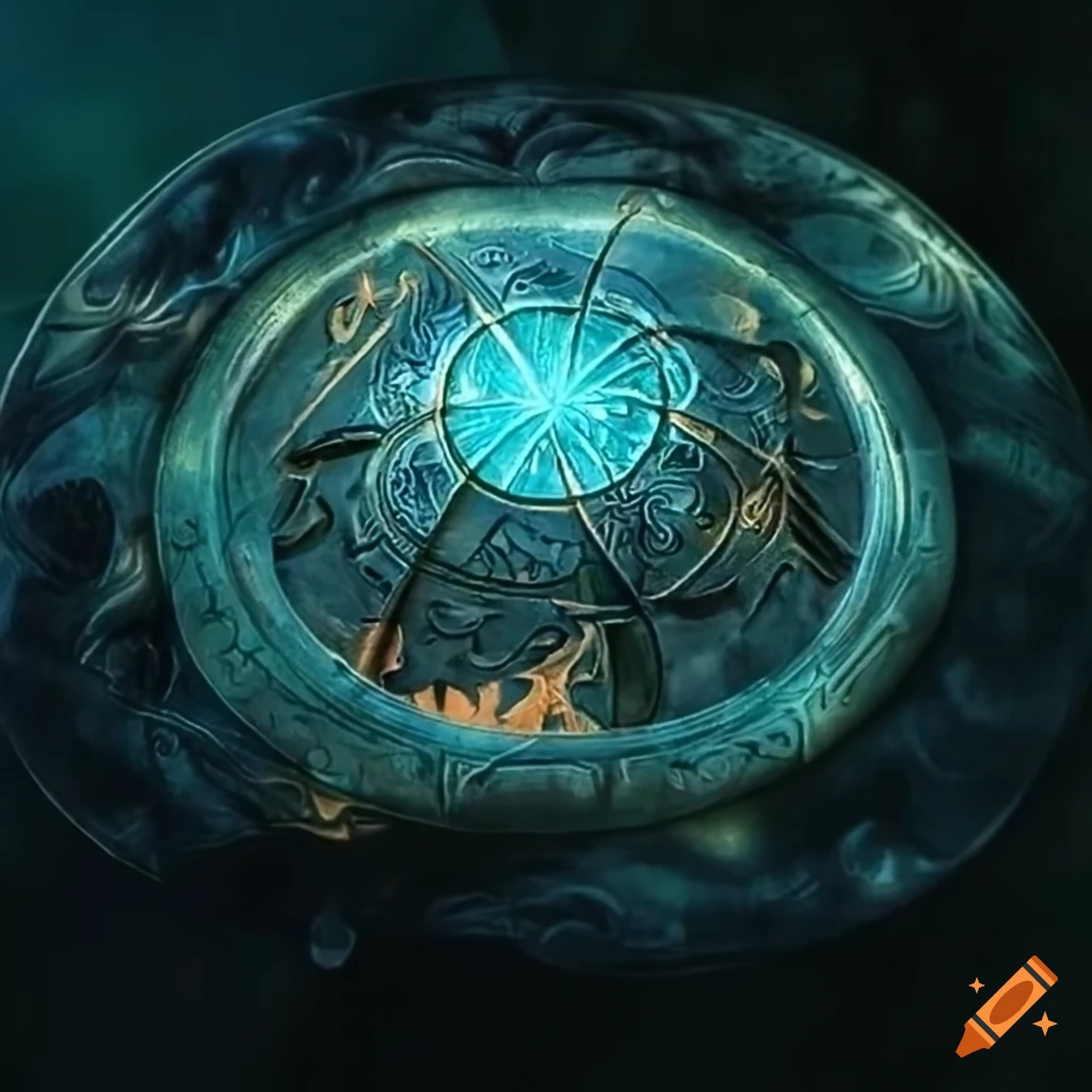 Flying saucer with elven hieroglyphics