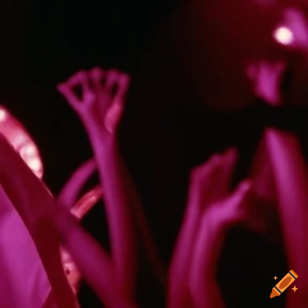 Bug alien people dancing at a 1970s club