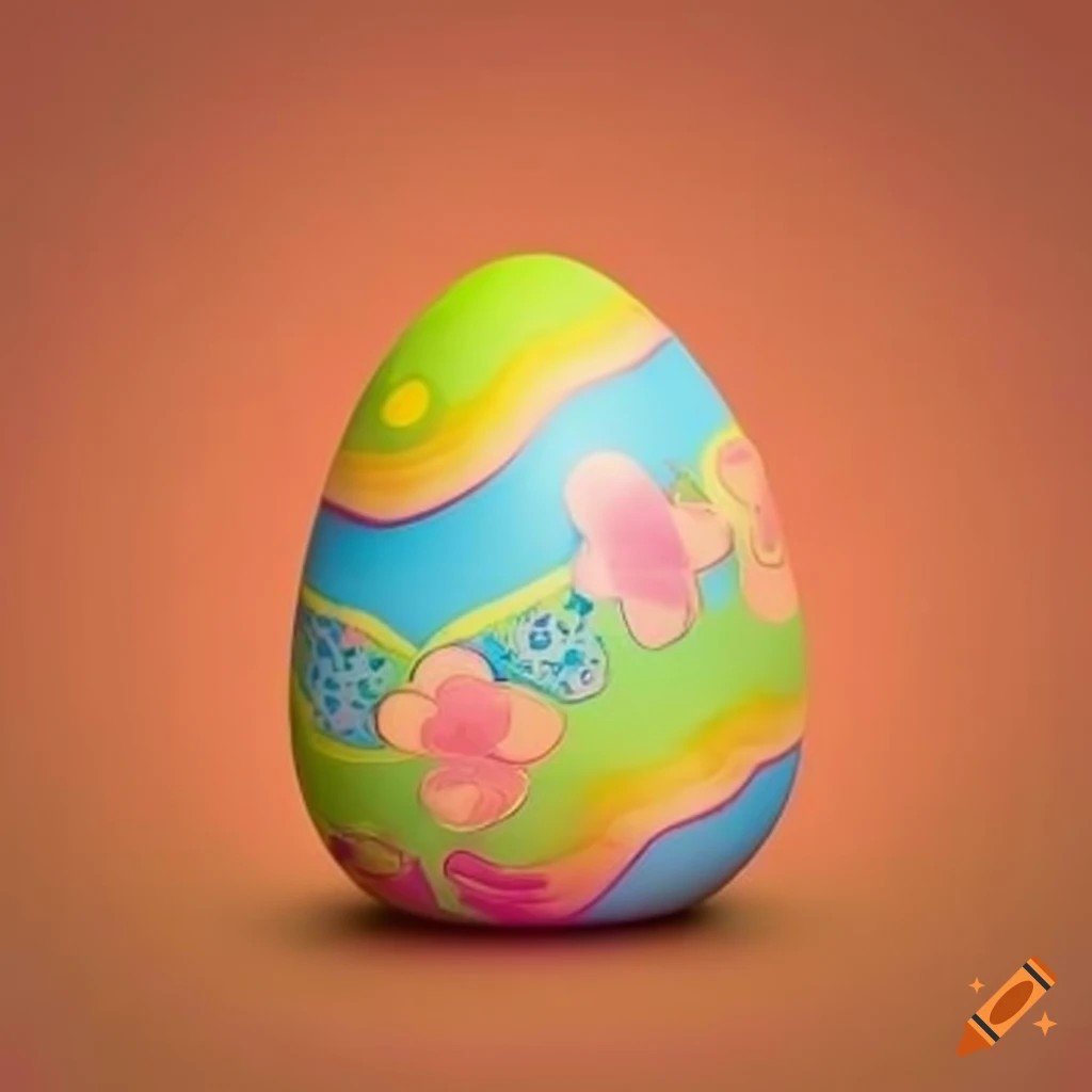 Easter egg with writing EPPI ISTER