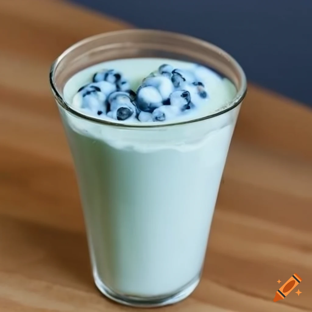 Blue yogurt
