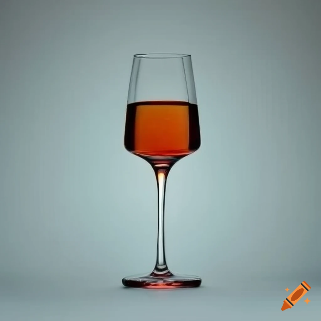 Square wine glass