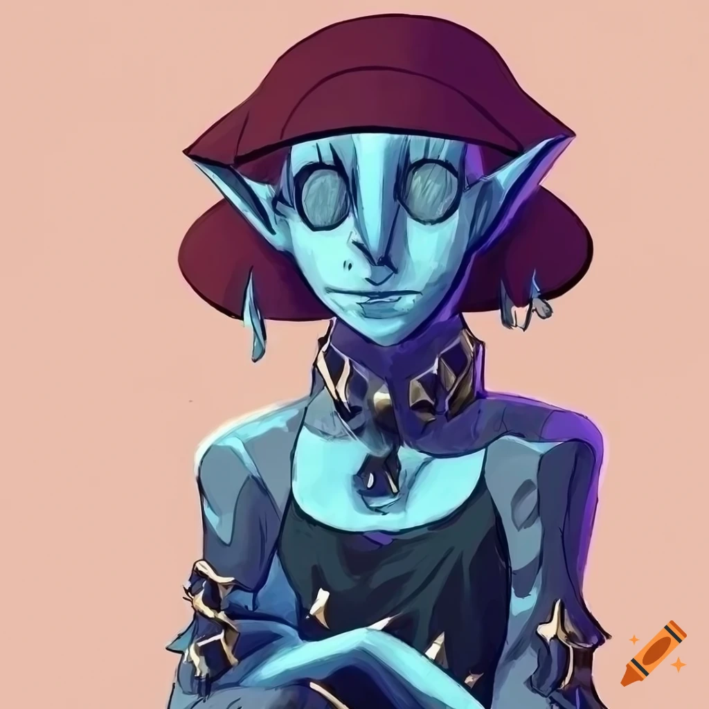 Illustration of an androgynous character in a mix of different styles ...
