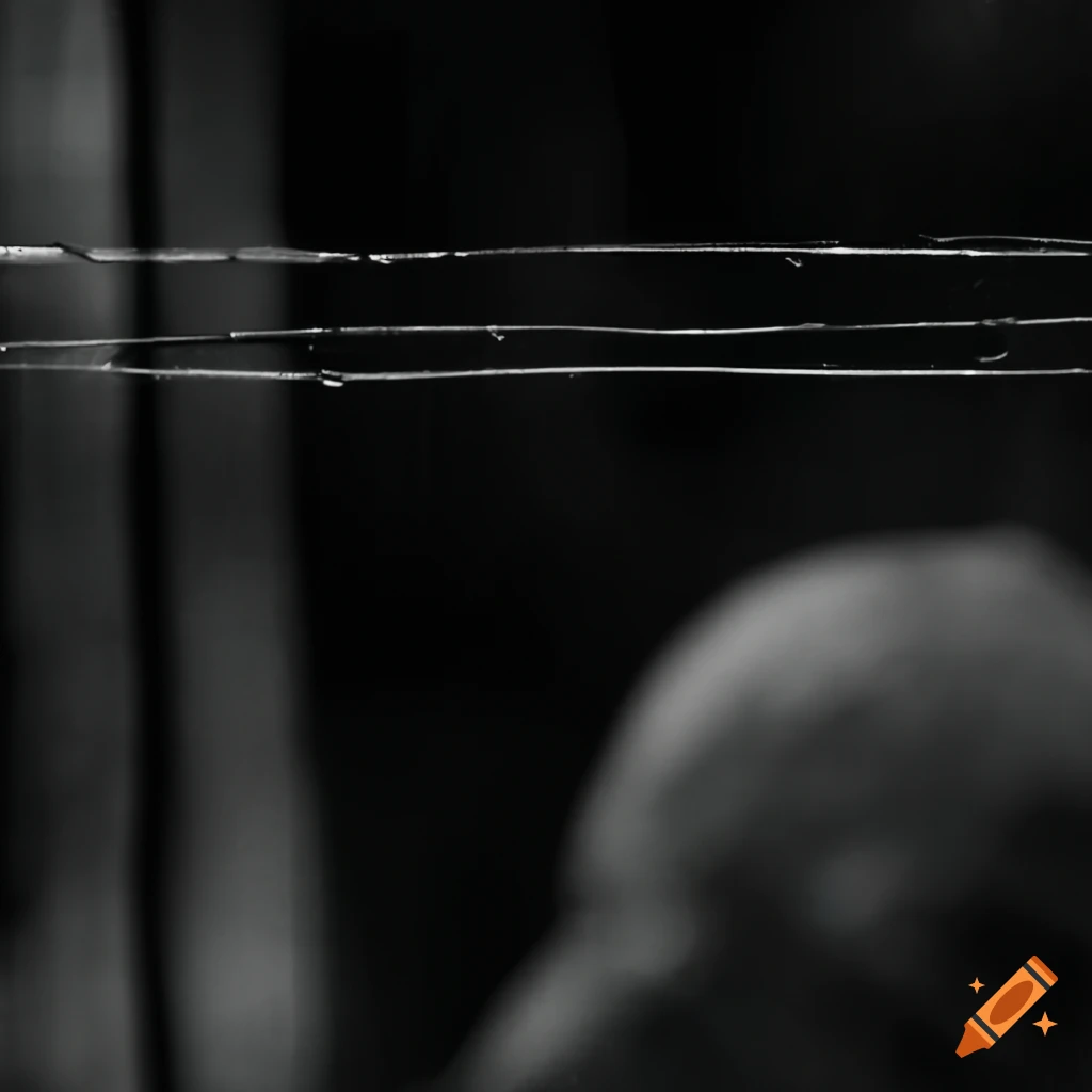Person fencing under the rain