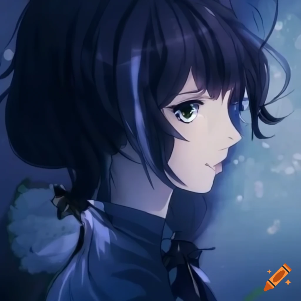 Stalking butterfly anime art