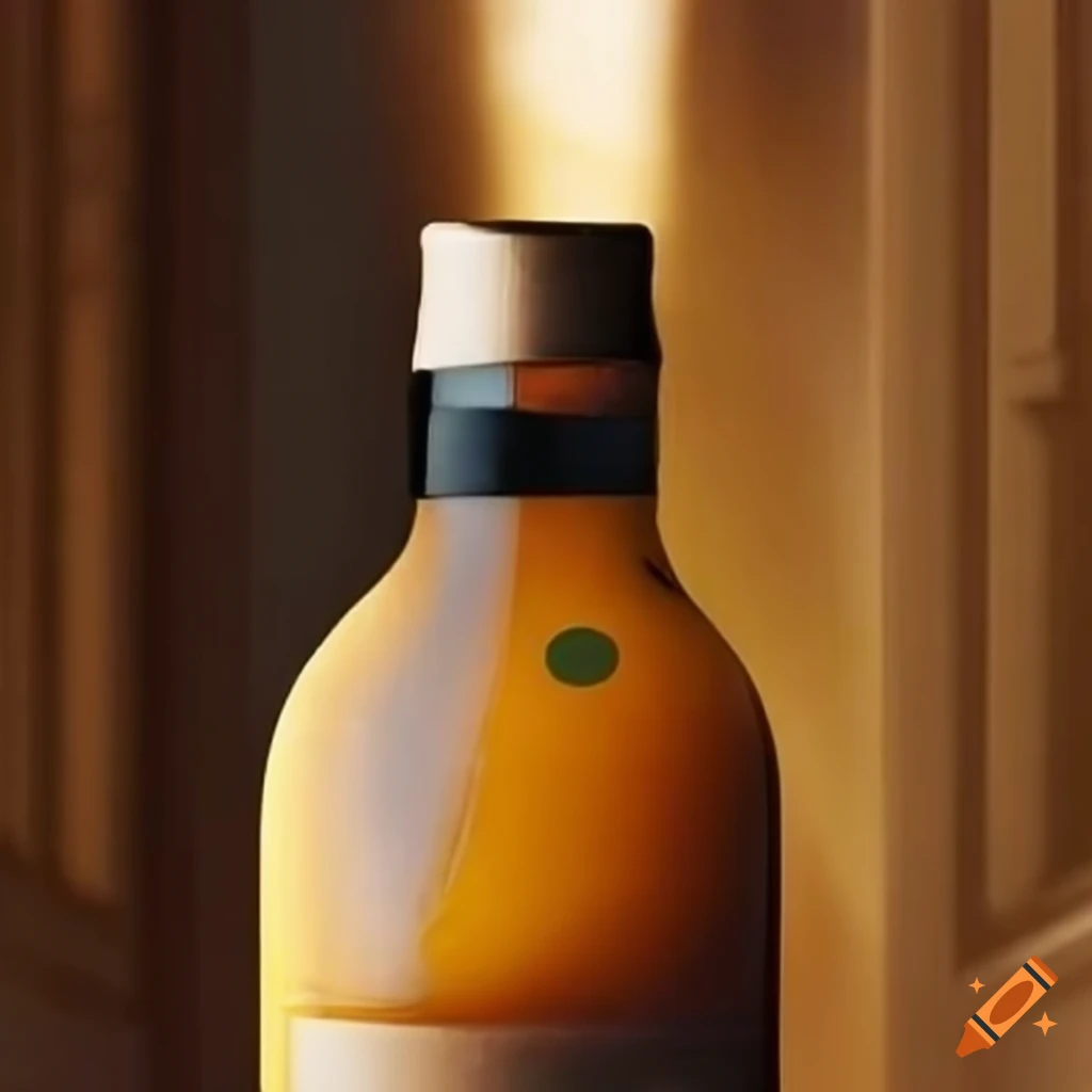 Elegant hand holding a bottle of danao on the street