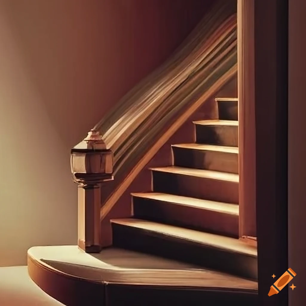 Person climbing stairs