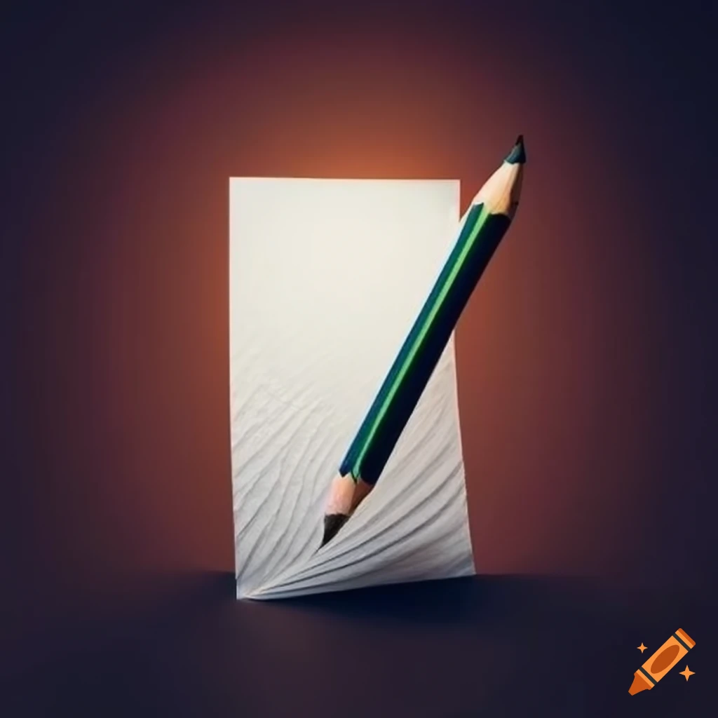 Profile picture with a pencil and paper
