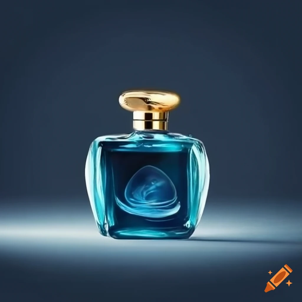 Comparison between expensive and cheap perfume bottles on Craiyon
