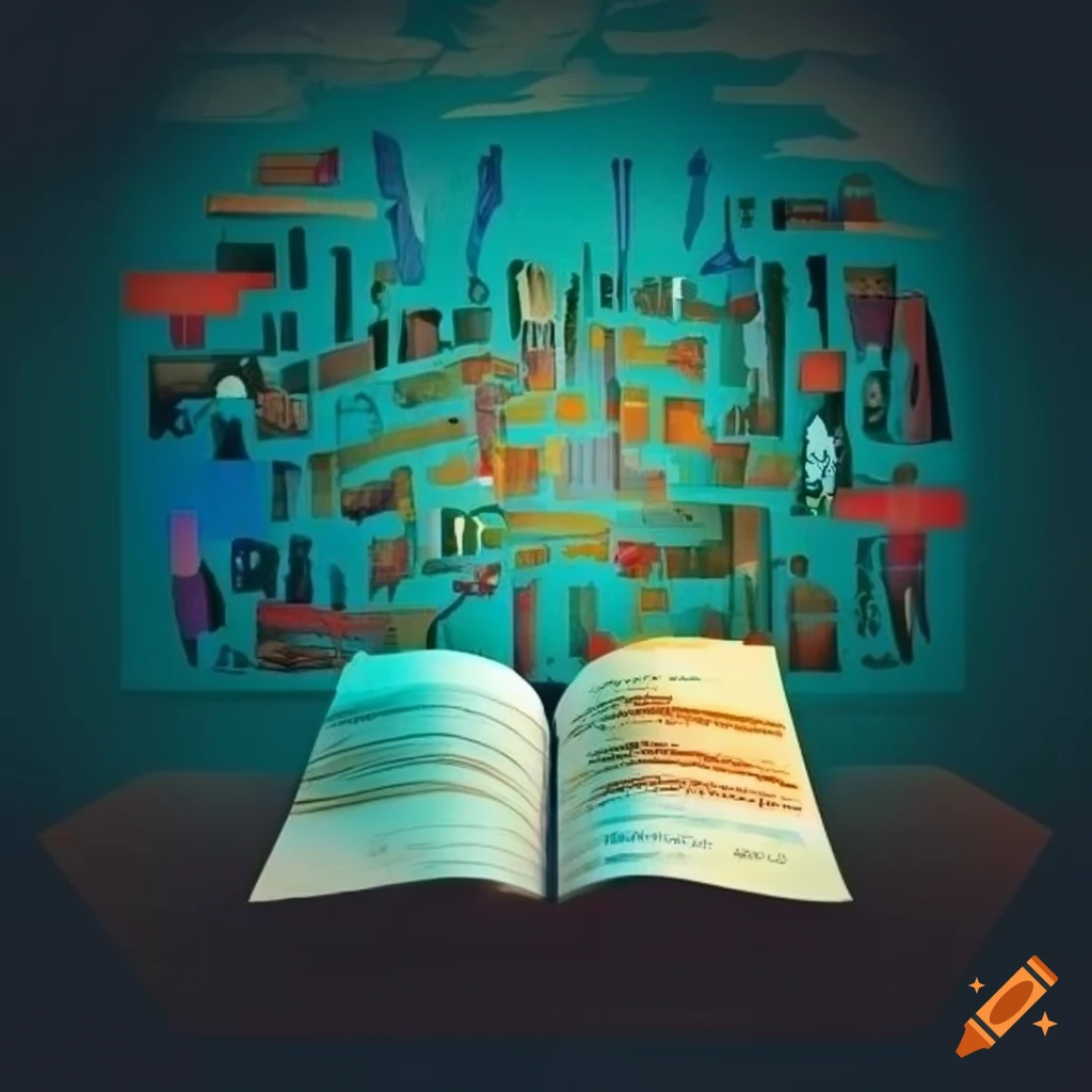 Library event poster design template on Craiyon