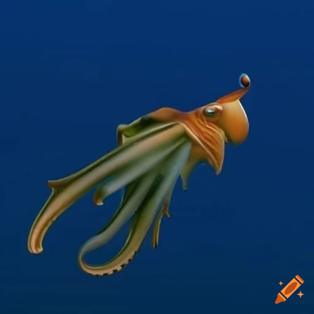 Scientific image of a cephalopod chiroptera hybrid creature