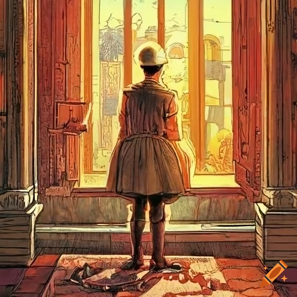 High definition graphic novel art with stunning details inspired by