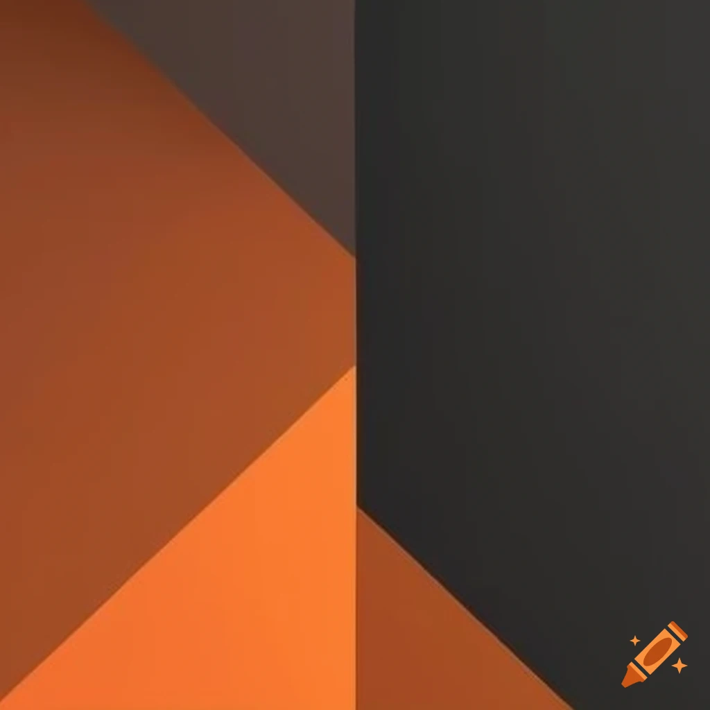 Intriguing color palette of black and orange on Craiyon