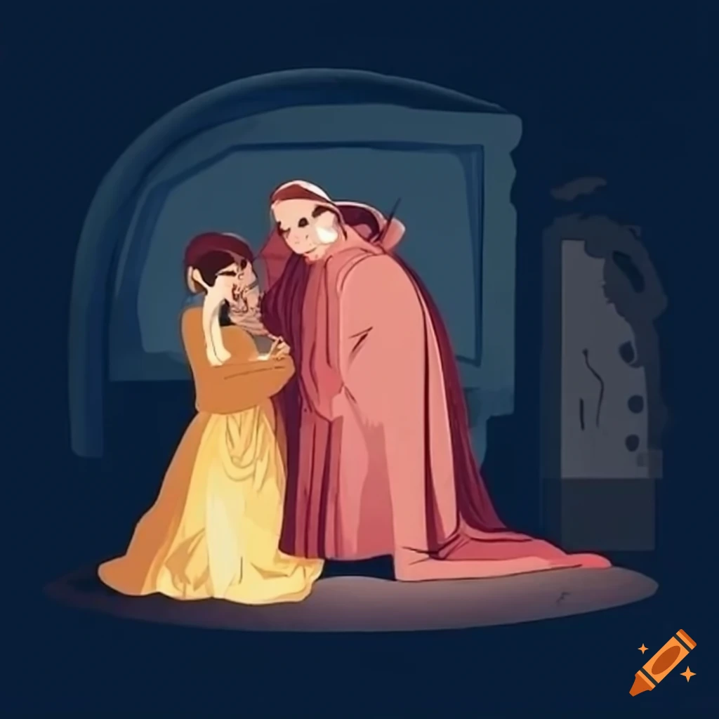 Friar's plan to help juliet avoid marriage on Craiyon