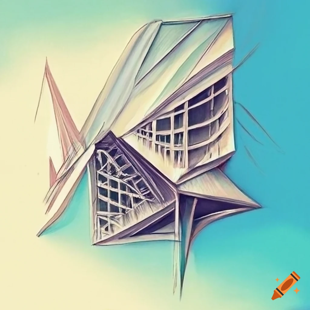 Abstract architecture representing freedom on Craiyon