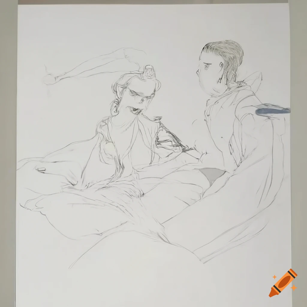 Illustration of a young man irritated at a crying woman in a dorm room