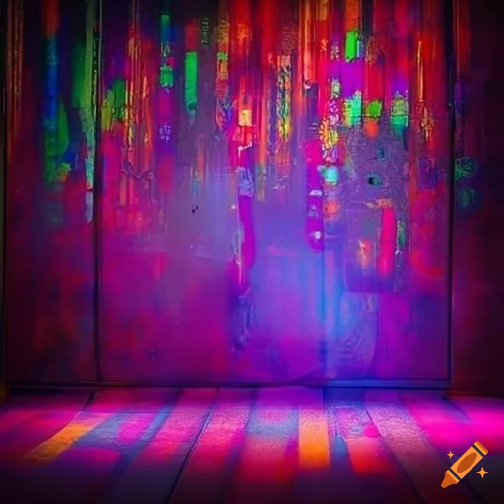 Vibrant and realistic design for a DJ flyer backdrop
